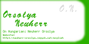 orsolya neuherr business card